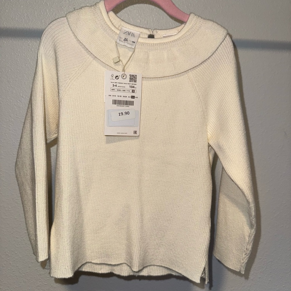 Zara Cream Knit Sweater